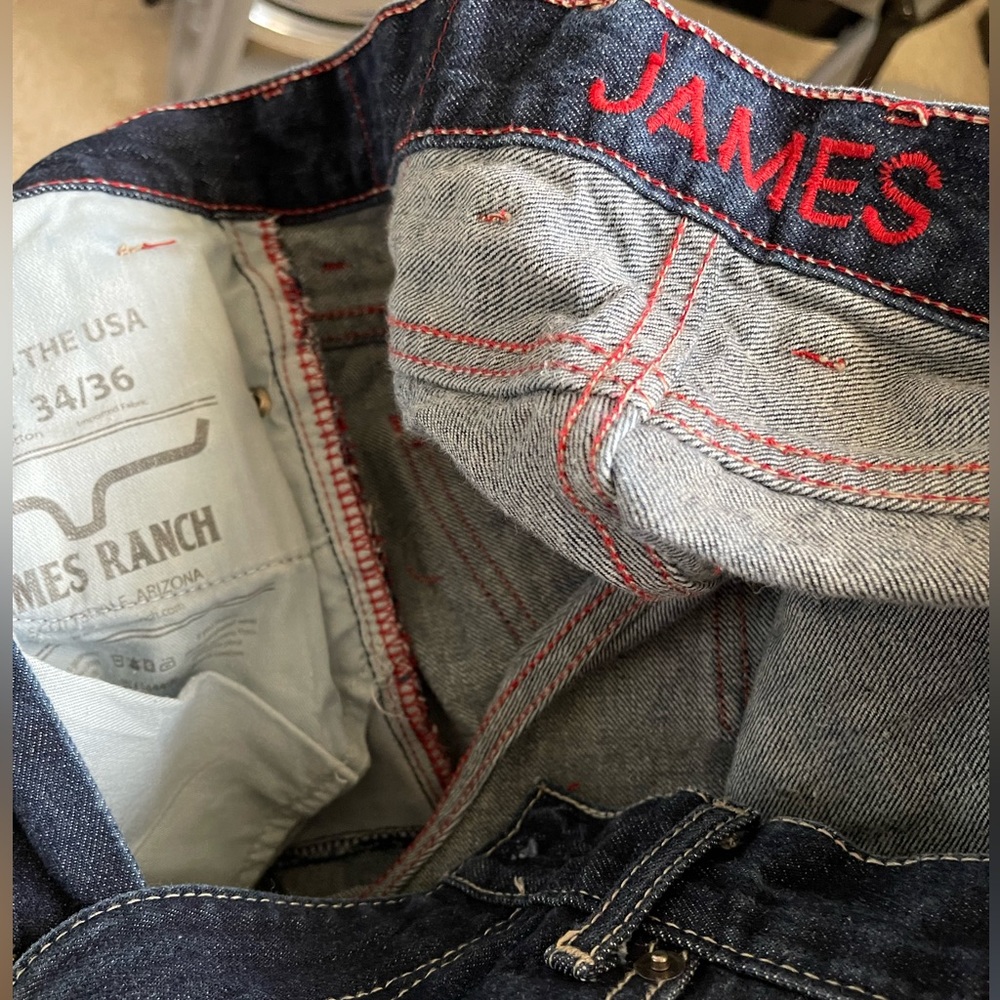 Kimes Ranch Blue Jeans, style”James” 34x36.. Nice pair of jeans.